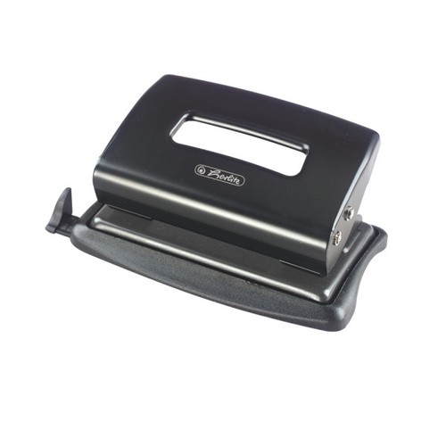Herlitz locher mm - locher, schwarz
